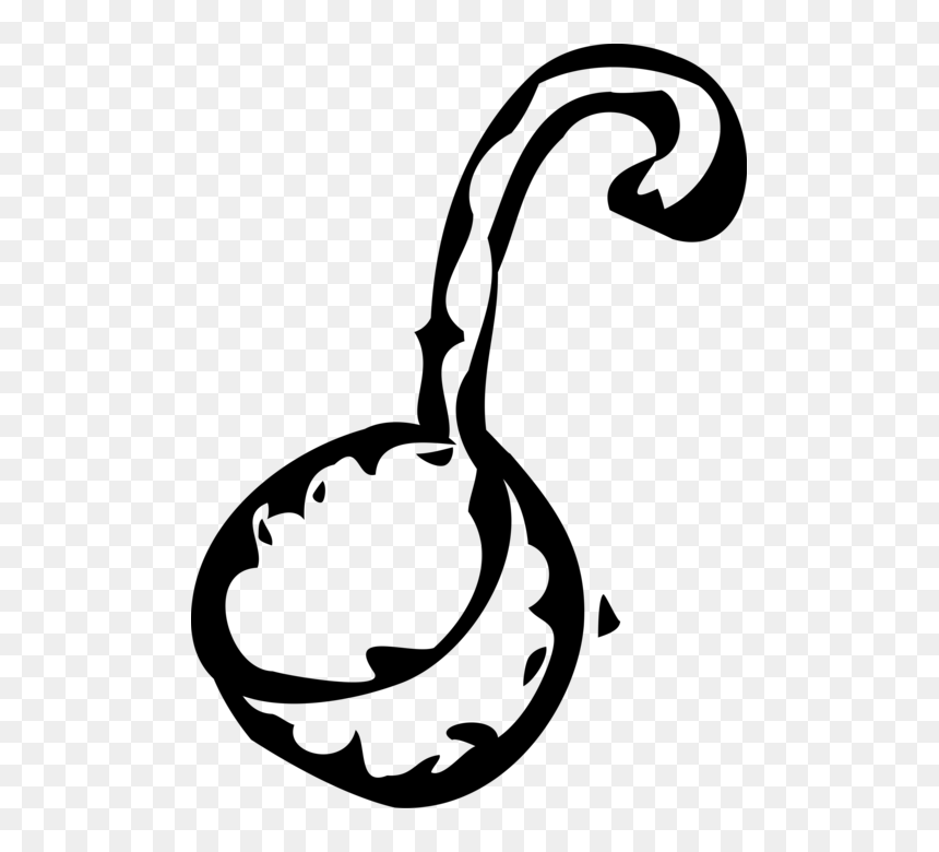 Vector Illustration Of Kitchen Kitchenware Soup Ladle - Ladle, HD Png Download - spoon vector png