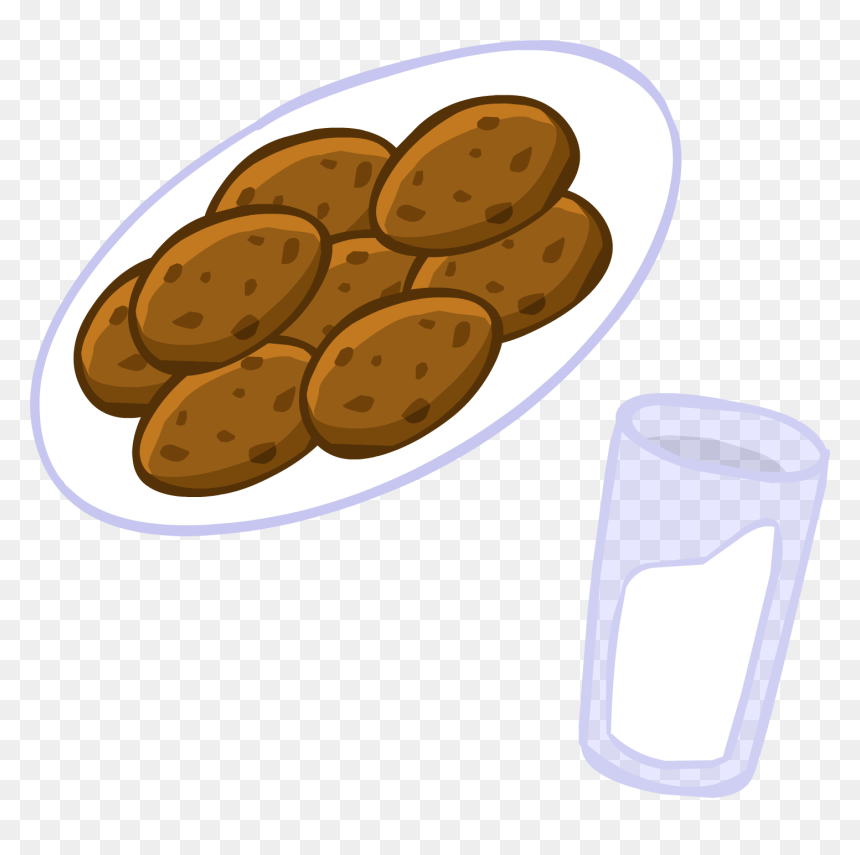 Official Club Penguin Online Wiki - Milk And Cookies Clipart, HD Png Download - milk and cookies png