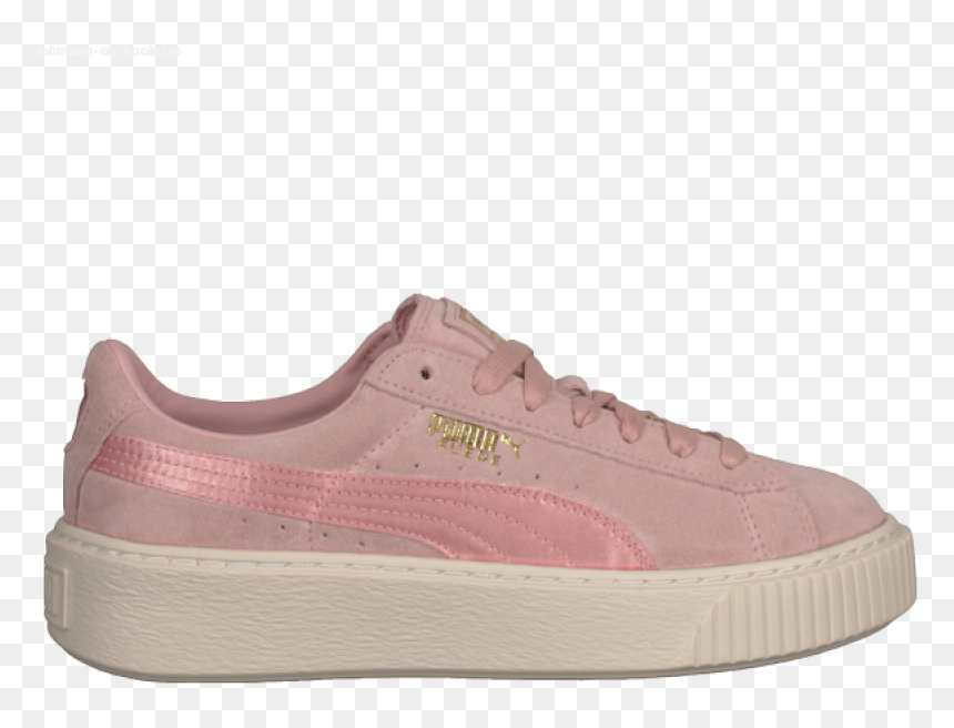 Rosa Puma Sneaker Suede Platform Mono Satin , Png Download - Sneakers, Transparent Png - moño rosa png