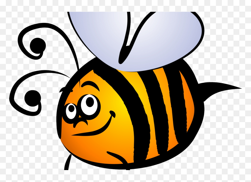 Transparent Bee Transparent Png - Bee Clip Art, Png Download - bee silhouette png