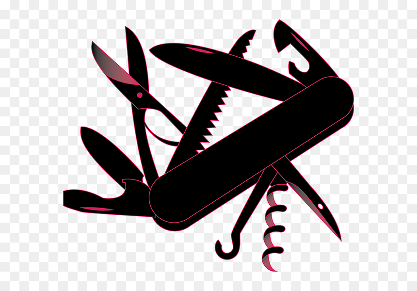 Utility Knife Vector On Behance - Clip Art, HD Png Download - swiss army knife png