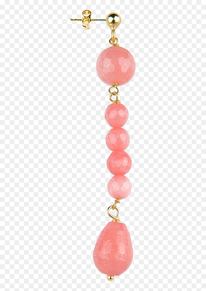 Earrings, HD Png Download - moño rosa png
