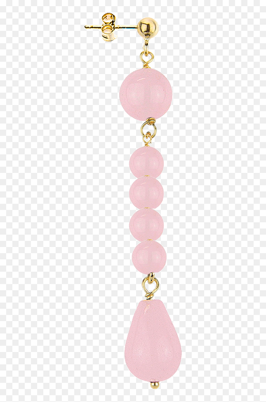 Earrings, HD Png Download - moño rosa png