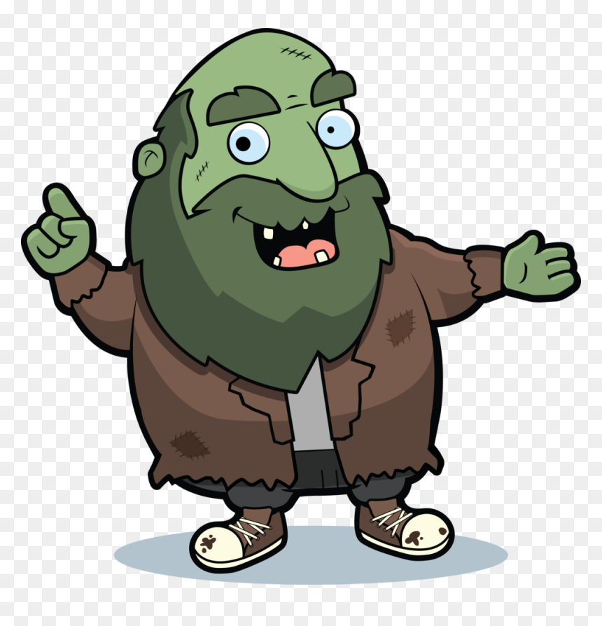 Zombie - Cartoon, HD Png Download - cartoon zombie png