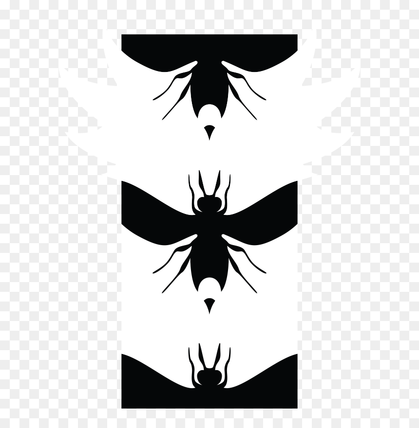 Birds And The Bees Vier Nev Birds And The Bees Art - Illustration, HD Png Download - bee silhouette png