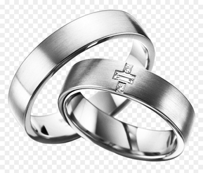 Anillos De Matrimonio De Oro Blanco - Wedding Ring, HD Png Download - anillos png