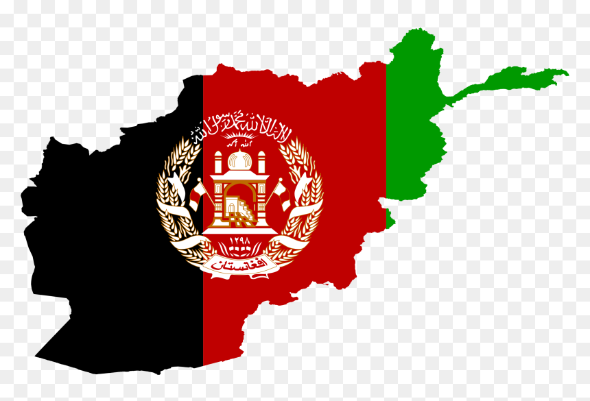 Afghanistan Map Clipart - Afghanistan Map Flag, HD Png Download - map clipart png