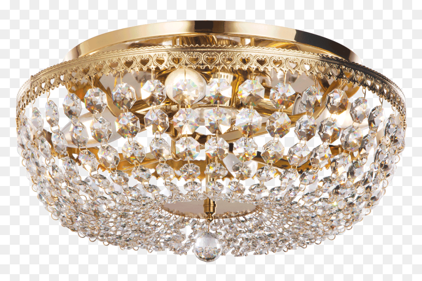Chandelier, HD Png Download - gold chandelier png