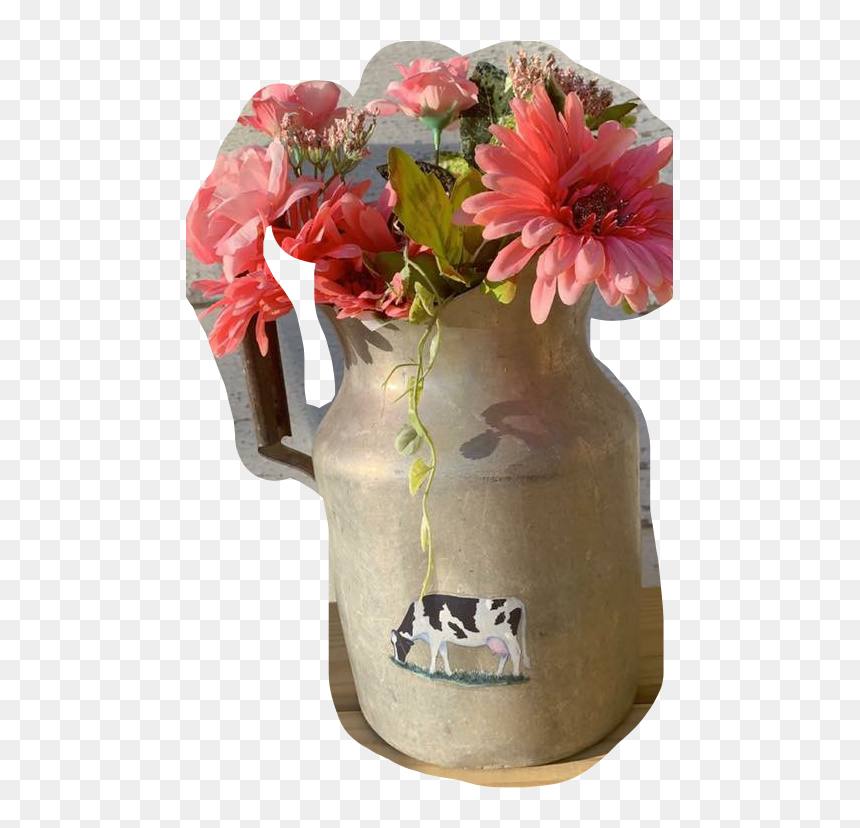 #decoration #decor #cow #flower #flowers #vase - Dahlia, HD Png Download - dahlia png