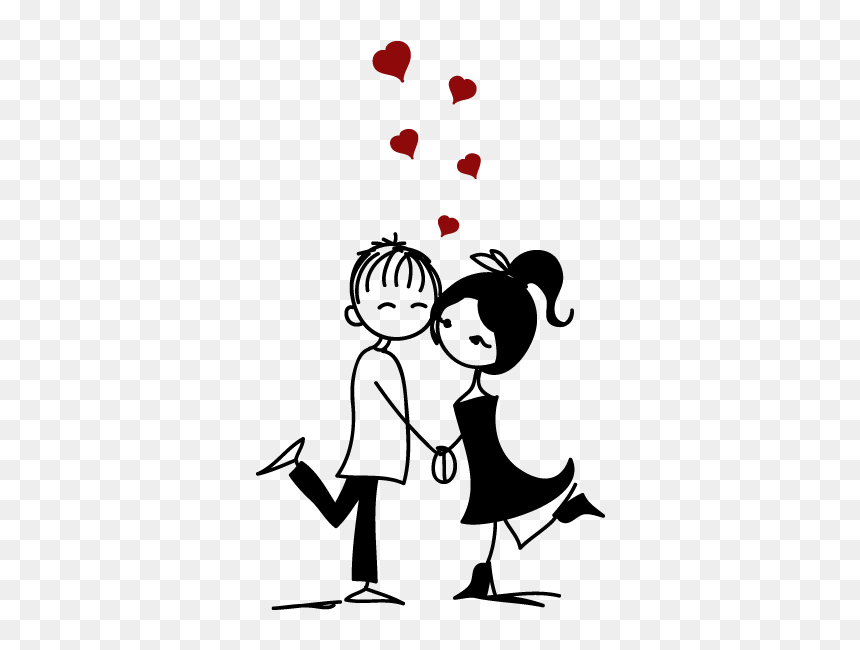 Thumb Image - Fall In Love Cartoon, HD Png Download - pareja png