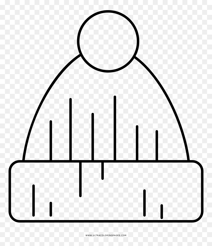 Gorro Coloring Page, HD Png Download - gorro de natal png