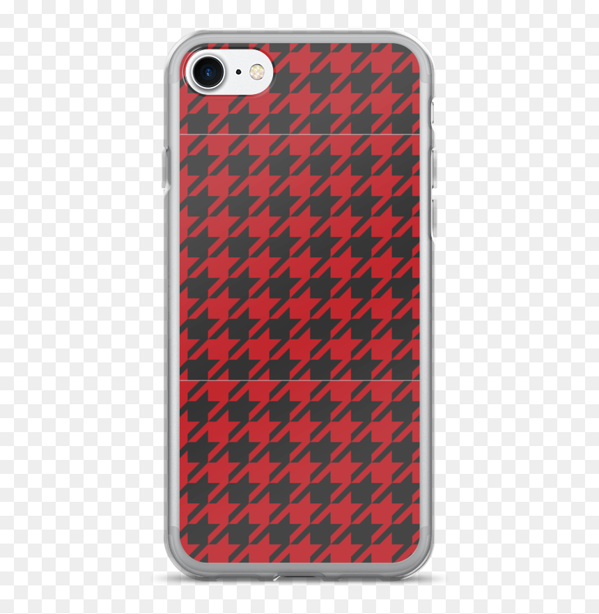 Transparent Iphone 7 Red Png - Smartphone, Png Download - houndstooth png