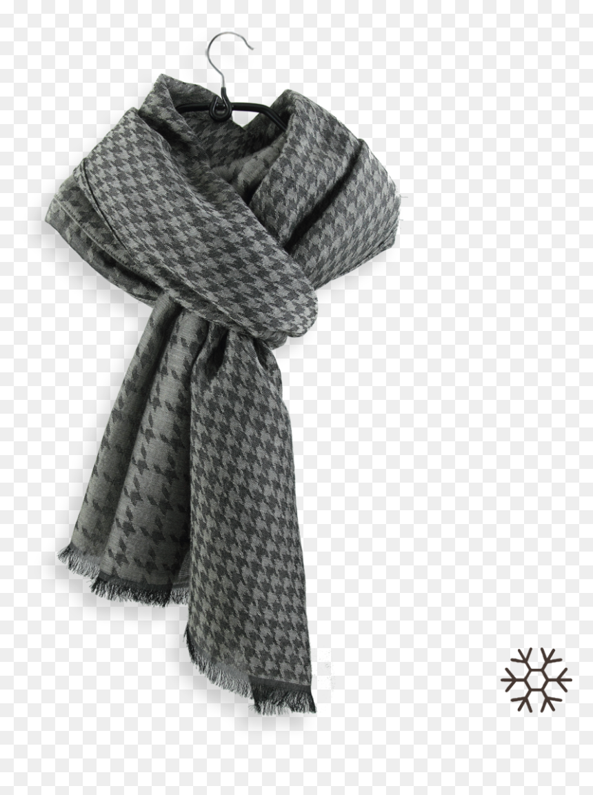 Stole Cashmere Cotton Silk Houndstooth Beige - Tartan, HD Png Download - houndstooth png