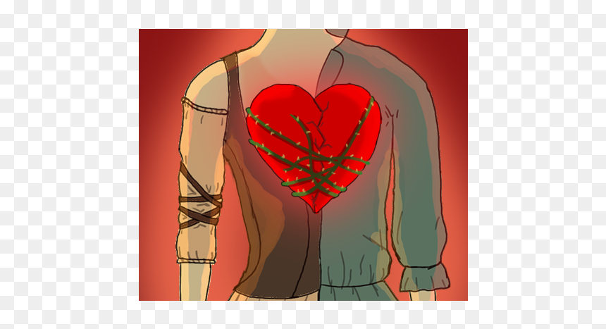Love, HD Png Download - half heart png