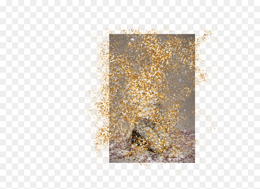Art, HD Png Download - gold glitter confetti png