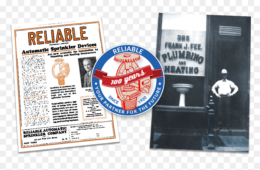 A Historical Image And Flyer From Reliable Sprinkler - Soccer Ball, HD Png Download - sprinkler png