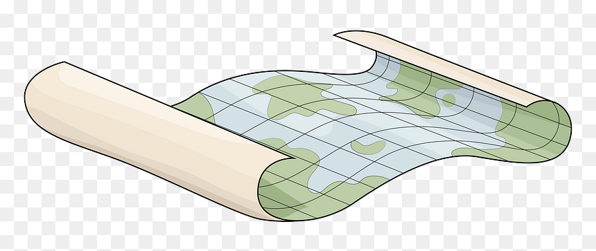 Map Clipart - Chaise Longue, HD Png Download - map clipart png