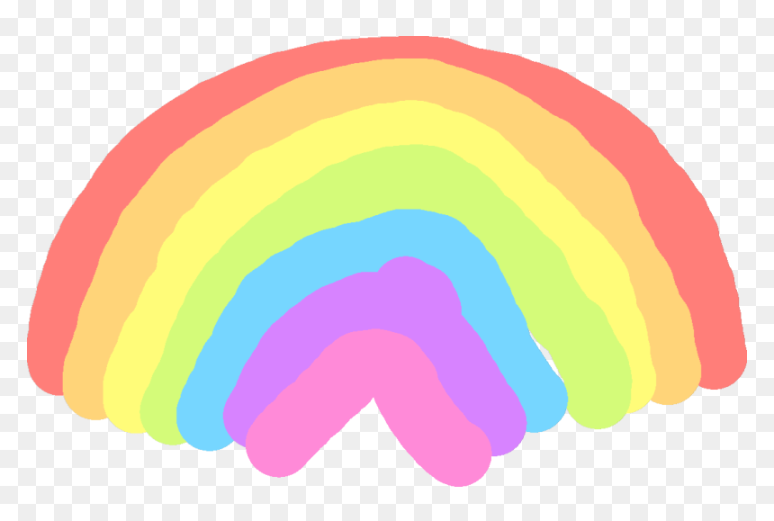 Child Art, HD Png Download - pastel rainbow png