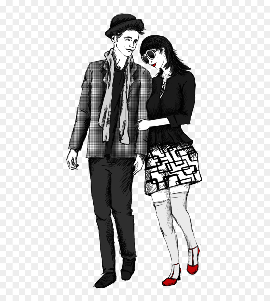 Pareja Paseando Png - Png Parejas, Transparent Png - pareja png
