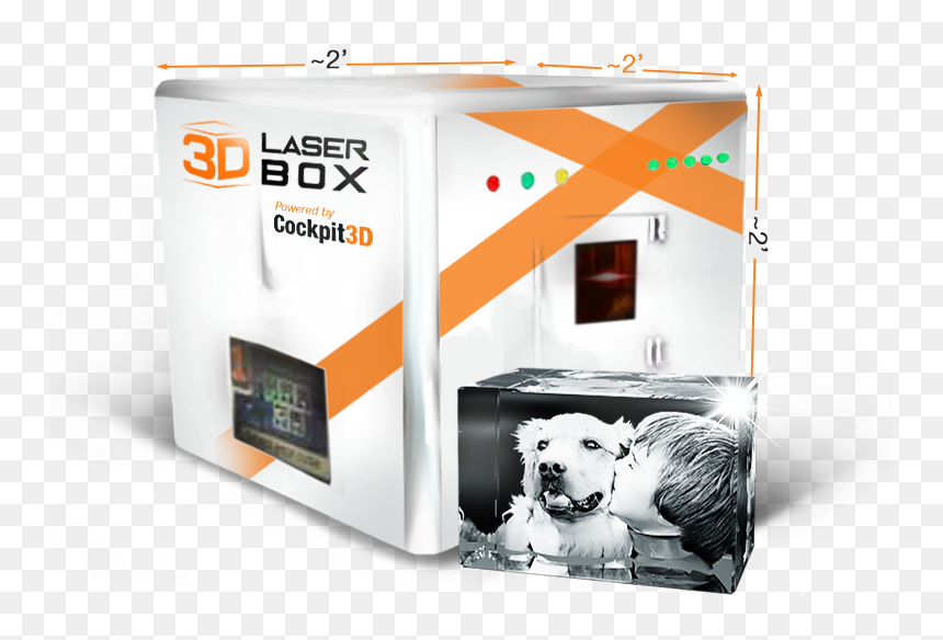 3d Laser Box - Dog, HD Png Download - 3d box png