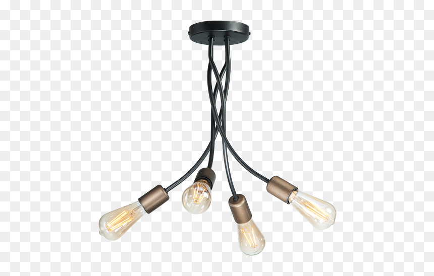 Zyrandol Loftowy, HD Png Download - gold chandelier png