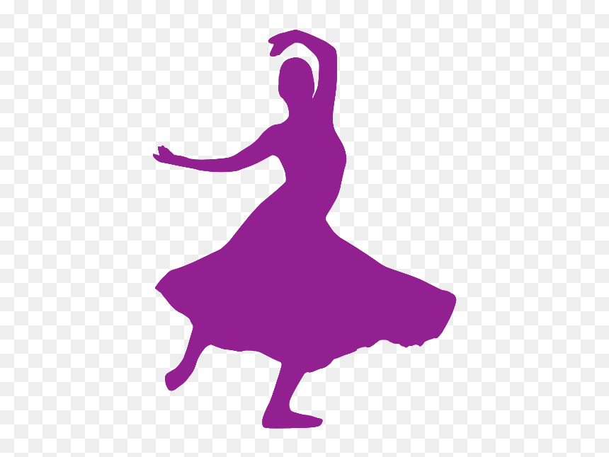 Purple Flamenco Dancer - Clip Art Dance Purple, HD Png Download - flamenco png
