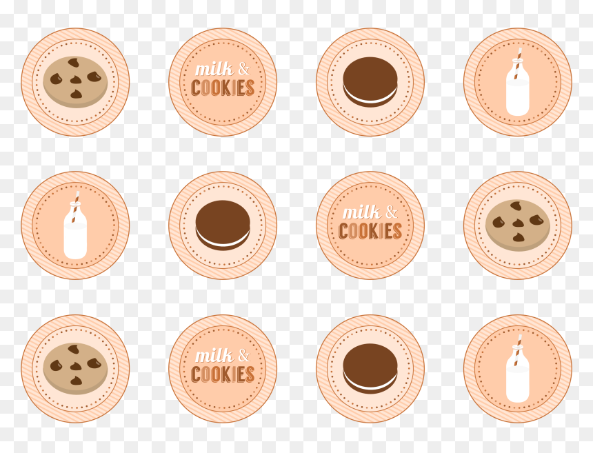 Cookies And Milk Printable , Png Download - Cookies And Milk Toppers, Transparent Png - milk and cookies png