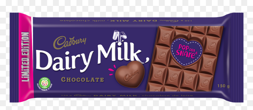 Cadbury Fruit And Nut, HD Png Download - half heart png
