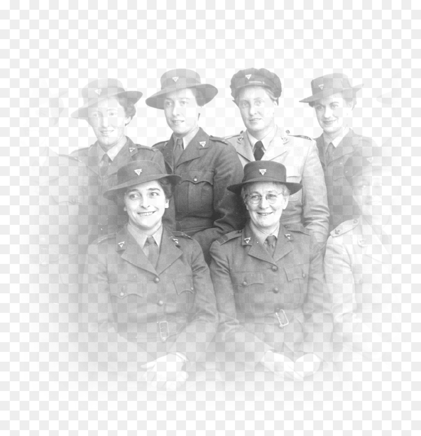 Members Of The Australian Women"s Army Service - Military Officer, HD Png Download - military hat png