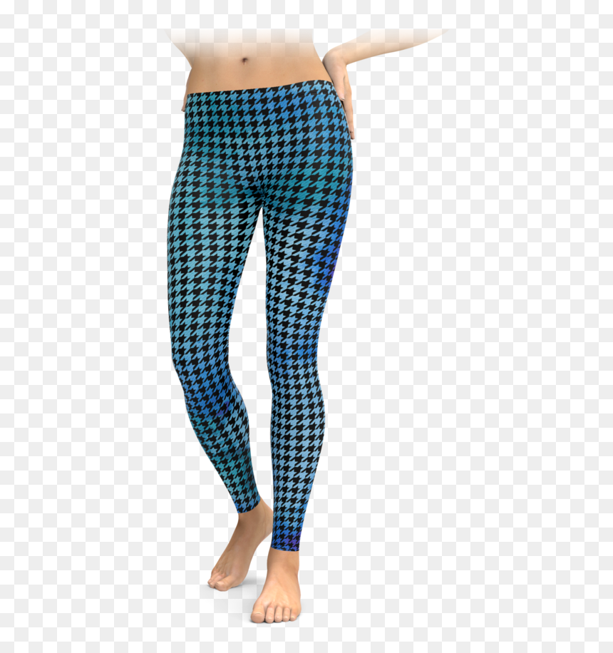 Transparent Blue Watercolor Png - Calvin Klein Houndstooth Leggings, Png Download - houndstooth png