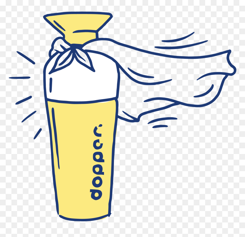 Een Boodschap Met Een Fles Tekenen, HD Png Download - water bottle clipart png