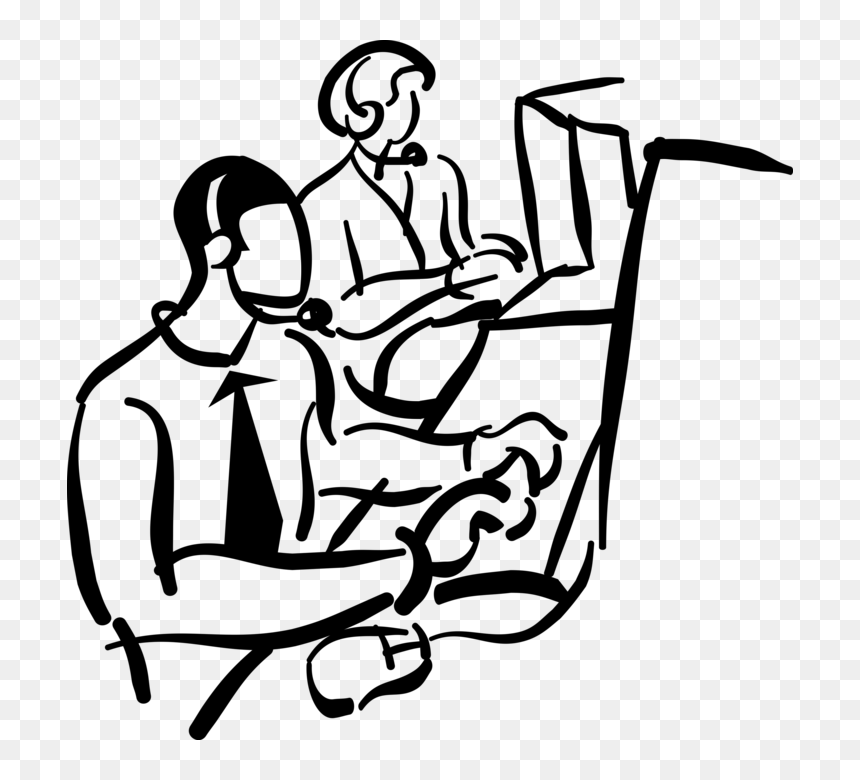 Vector Illustration Of Call Center Technical Support, HD Png Download - call center png