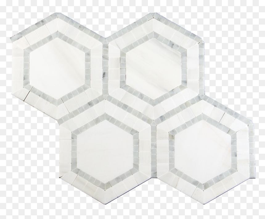 Ovation Dolomite Marble Hexagon Mosaic W/bianco Gioia - Architecture, HD Png Download - stone floor png