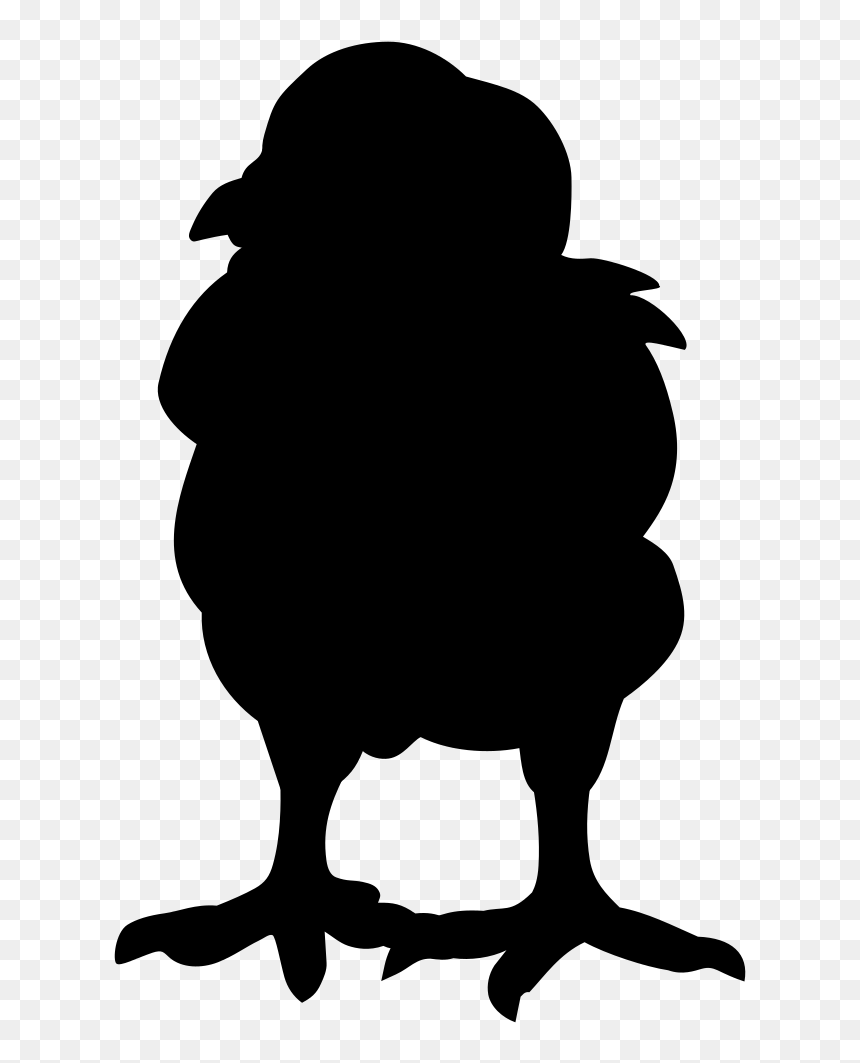 Clip Art Silhouette Beak Chicken As Food - Illustration, HD Png Download - food silhouette png