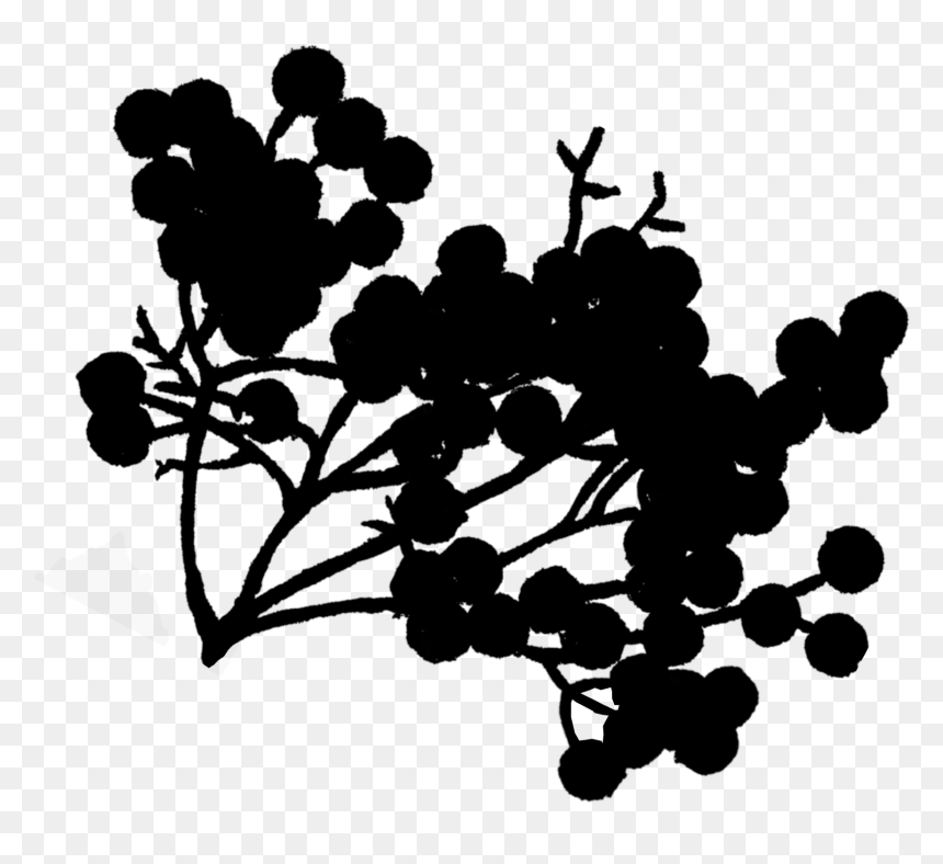 Grape Desktop Wallpaper Pattern Clip Art Silhouette - Silhouette, HD Png Download - vine silhouette png