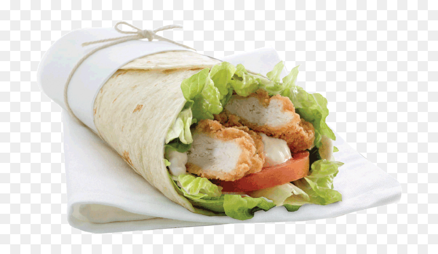 Fried Crispy Chicken - Sandwich Wrap, HD Png Download - shawarma png