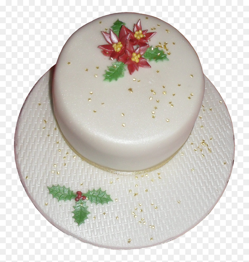 Birthday Cake, HD Png Download - christmas flowers png