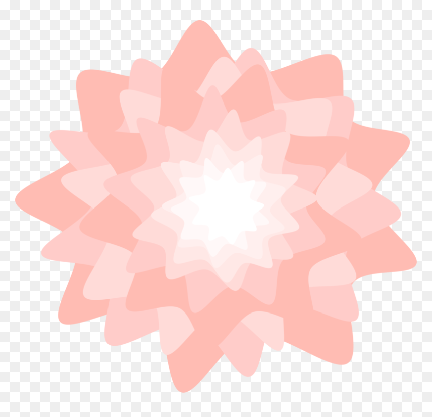 Pink,plant,flower - Illustration, HD Png Download - dahlia png