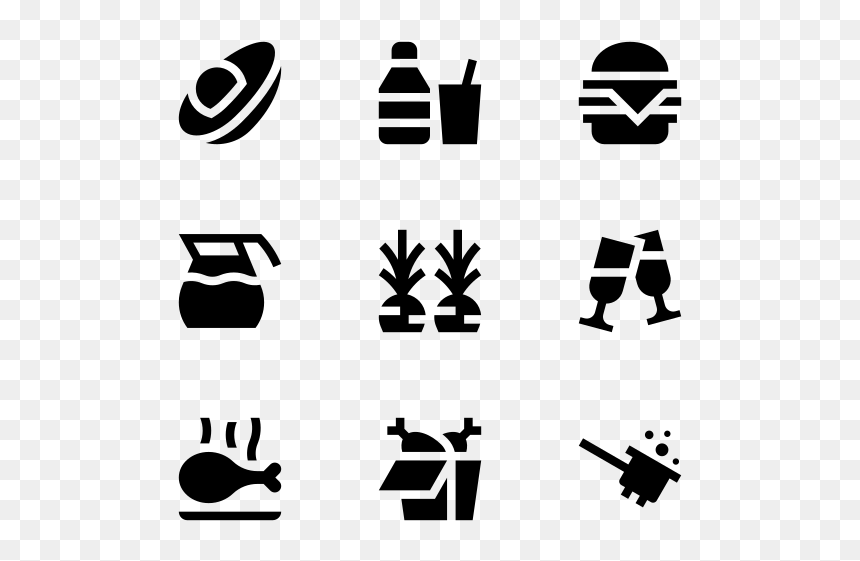 Greece Icons, HD Png Download - food silhouette png