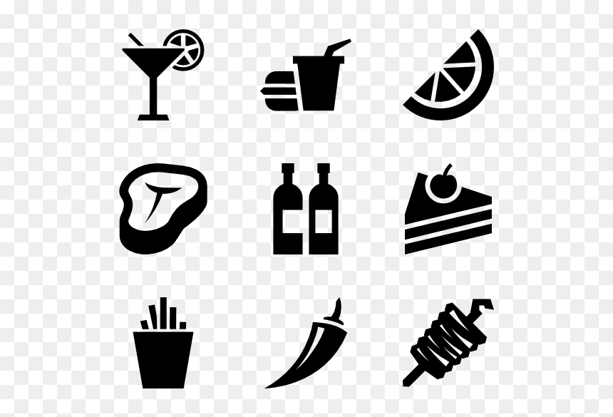Work Tools Icon, HD Png Download - food silhouette png