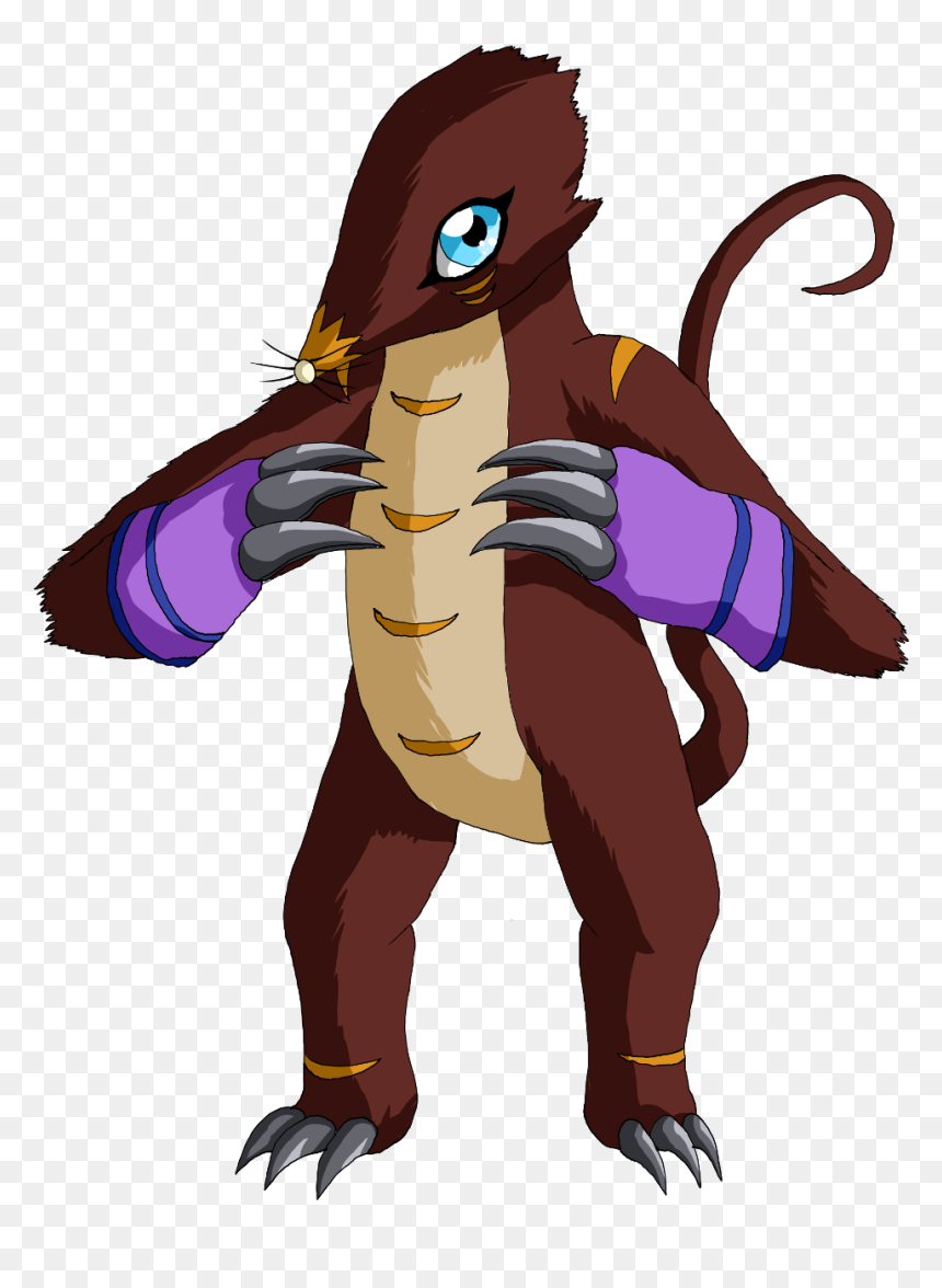 Shrewmon Slashes Her Opponent With A Single, Powerful - Cartoon, HD Png Download - slashes png