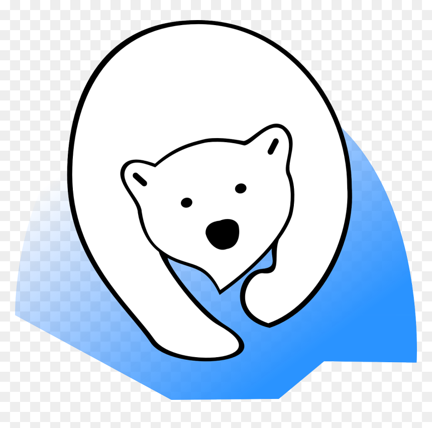 Polar Bear Face Clip Art, HD Png Download - bear.png