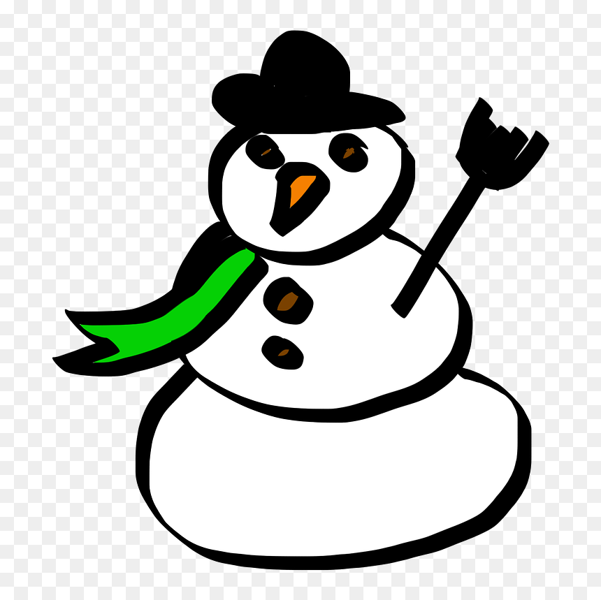 Schneemann Cartoon, HD Png Download - cartoon snow png