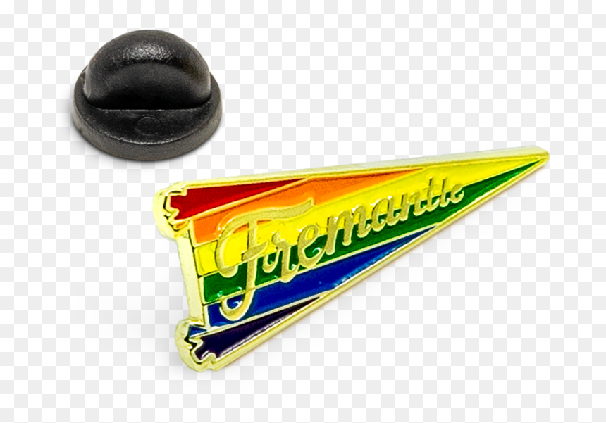 Fremantle Pride Pennant Flag Pin - Cap, HD Png Download - pennant flag png