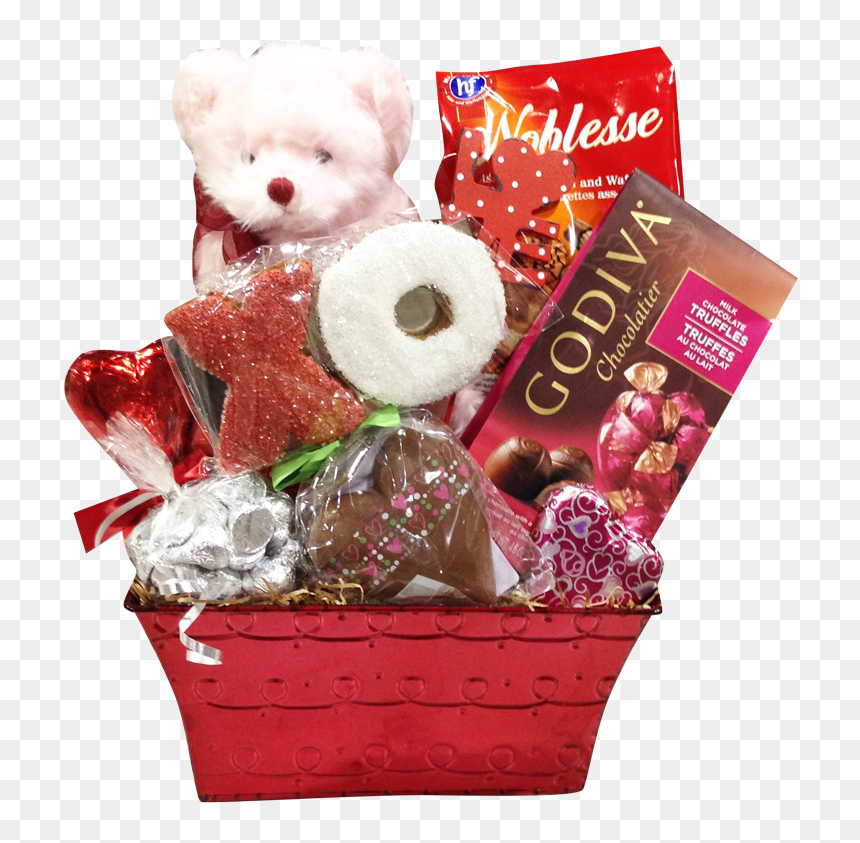 Vday 3 L-01 - Valentine Gift Basket Png, Transparent Png - gift basket png