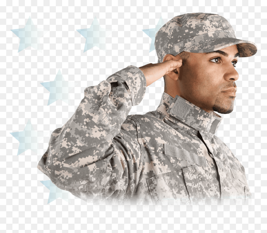 Saluting Stock, HD Png Download - military hat png