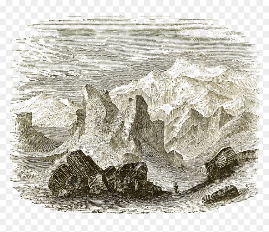 Tttc Vol I 021 Mountain Of Sain-oula - Sketch, HD Png Download - mountain drawing png