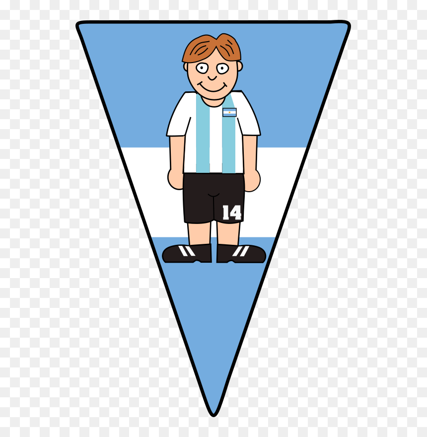 Pennant Argentina Soccer - Football, HD Png Download - pennant flag png