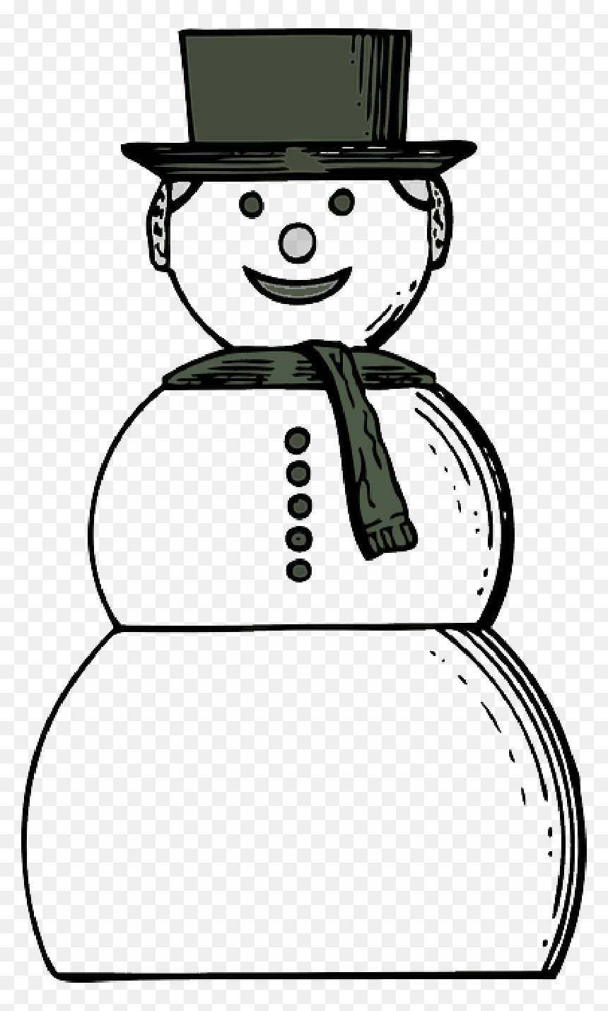 Green, Yellow, Woman, Cartoon, Hair, Hat, Snow, Scarf - Snowman, HD Png Download - cartoon snow png