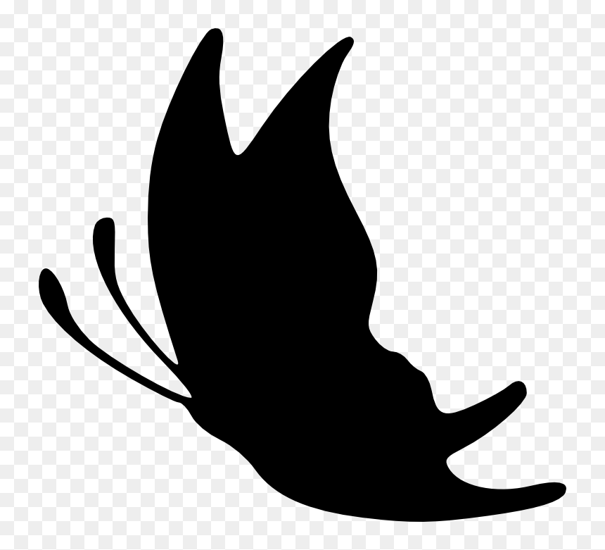 Butterfly Logo Png File - Butterfly Silhouettes Clip Art Free, Transparent Png - butterfly logo png